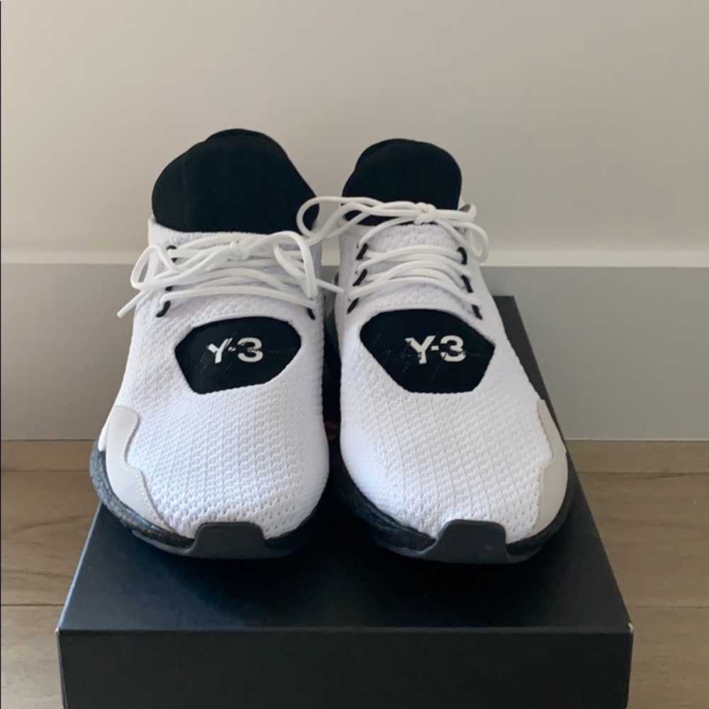 Y-3 white and black sneakers